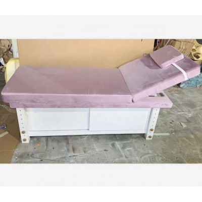 2020 Latest Very Strong Heavy Duty Wooden Purple Best Massage Bed Beauty bed Facial Bed Can Hold 400KGS Weight