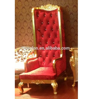 Top Quality Luxuary European Style Gold&Red Pedicure Chair Throne Chair(HB003)